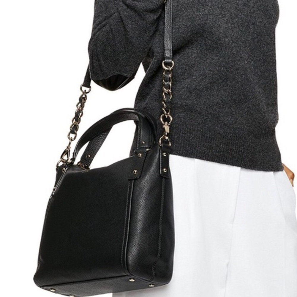♠️ Kate Spade Pine St Small Kori Black Leather Bag - Picture 4 of 8